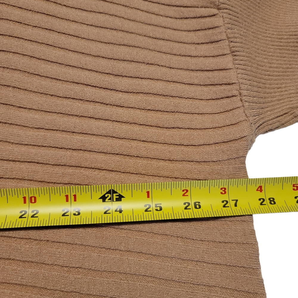 Stitch Drop Ribbed Knit V-Neck Sweater NWOT - Picture 3 of 9